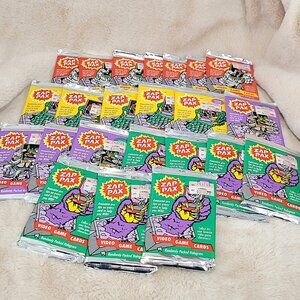 1992 Zap Pax Video Game Premiere 23 Unopened Sealed Packs Trading Cards 8 cards